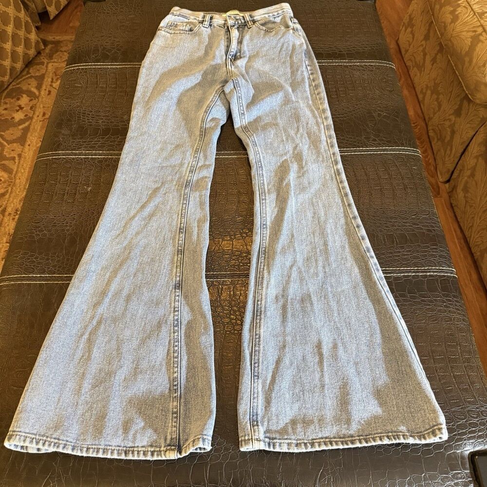 PacSun High Rise Flare Leg Denim Blue Jeans Women’s Size 24